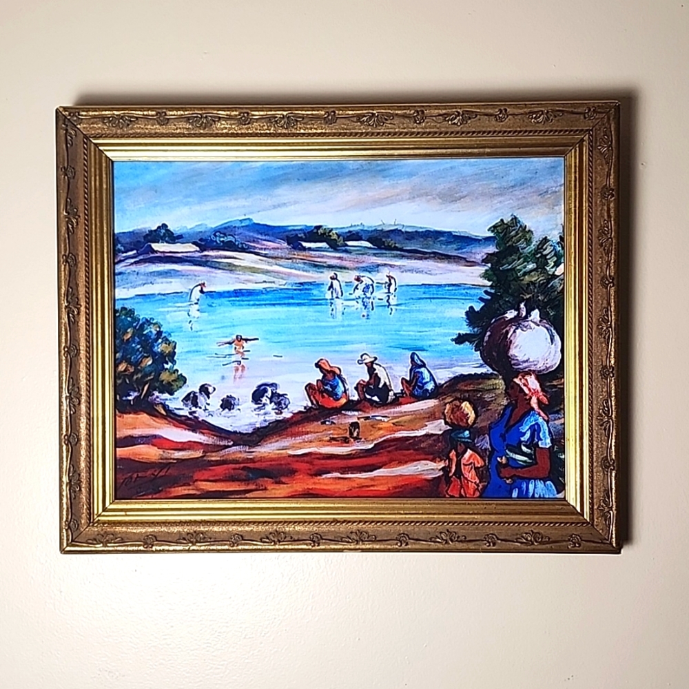 Linen painting  reproduction yoryi Morel